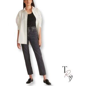 Everlane Curvy 90s Cheeky Straight Jeans Washed Black/Charcoal Size 27